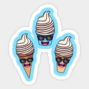 Cool Whipped Ice Cream Sticker